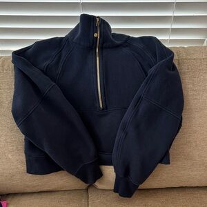Navy Half-Zip Pullover